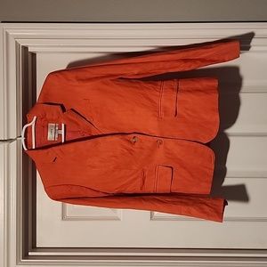 J. Crew Schoolboy Coral Salmon Two Button Blazer Jacket sz 4